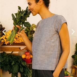 Mollusk California Benetau Tee size M with cap sleeves